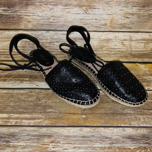 Unisa Shoes - Lace up espadrilles